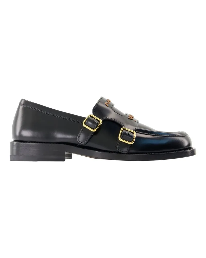 Marni Slipper  Leder schwarz Black