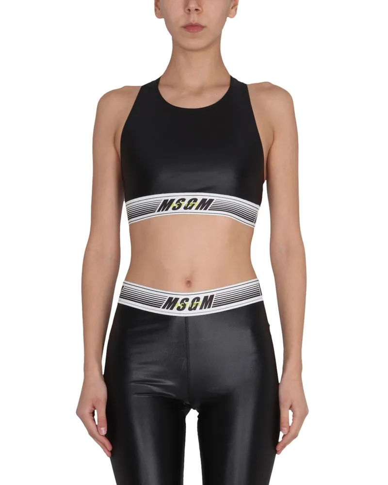 MSGM Activewear Top Black