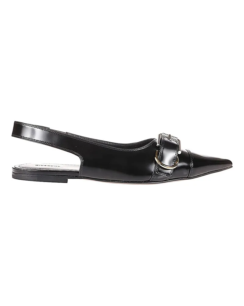 Givenchy Voyou Slingback Ballerina Flat Black