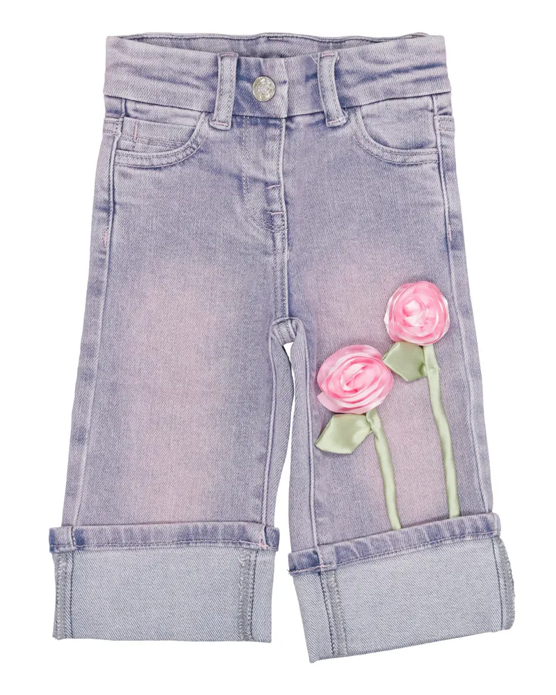 Monnalisa Jeans Denim+rosa