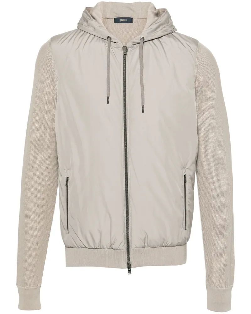 Herno Nylon und Baumwollwolkenjacke Dove