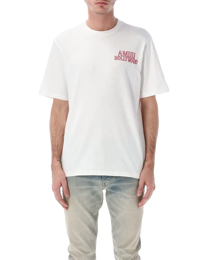 Amiri T-Shirts und Polos Elfenbein Ivory