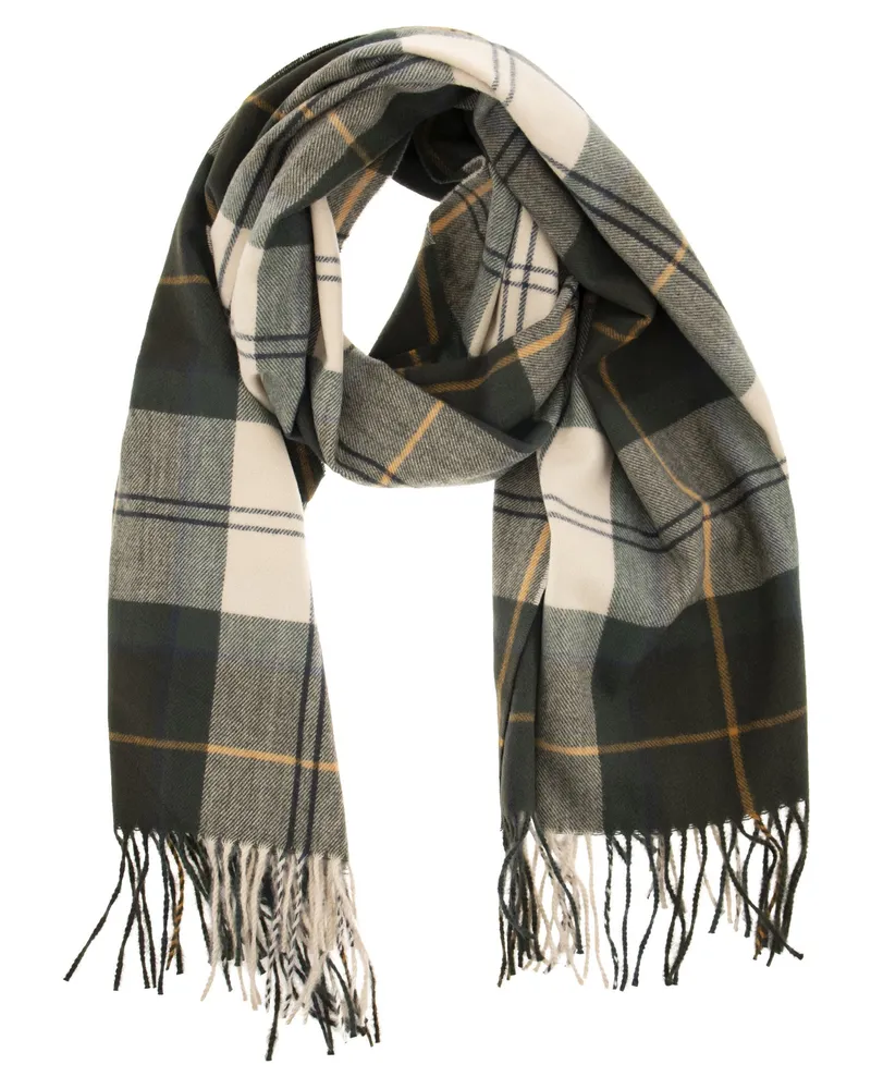 Barbour Stanway Tartan Schal Grün