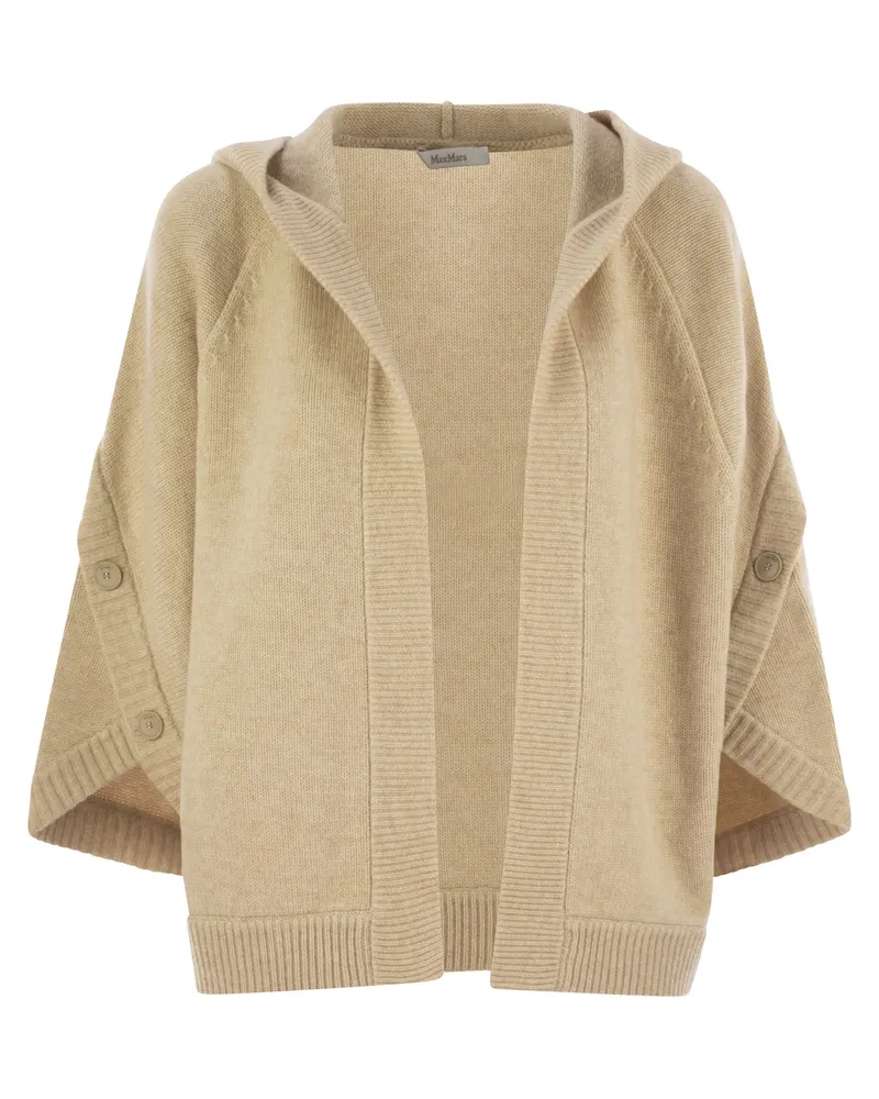 Max Mara Vals Wolle und Kaschmir Cardigan Sand