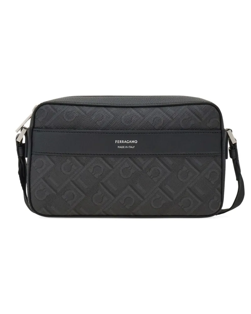 Ferragamo Umhängetasche mit -Monogramm Black