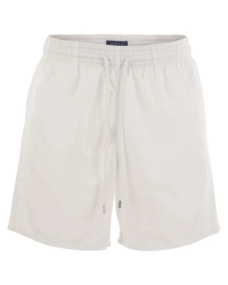 Vilebrequin Plain Colored Beach Shorts White
