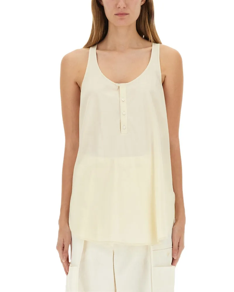 Christophe Lemaire Bias Cut" Tanktop Ivory