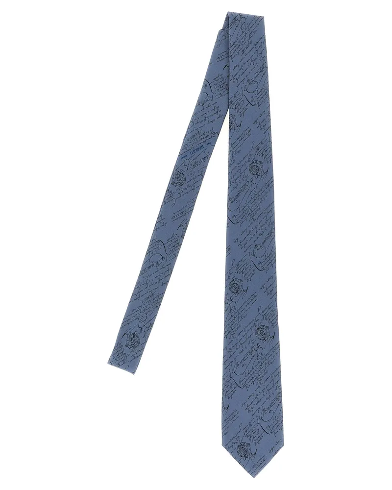 Berluti Krawatte „Classic Scritto Blue