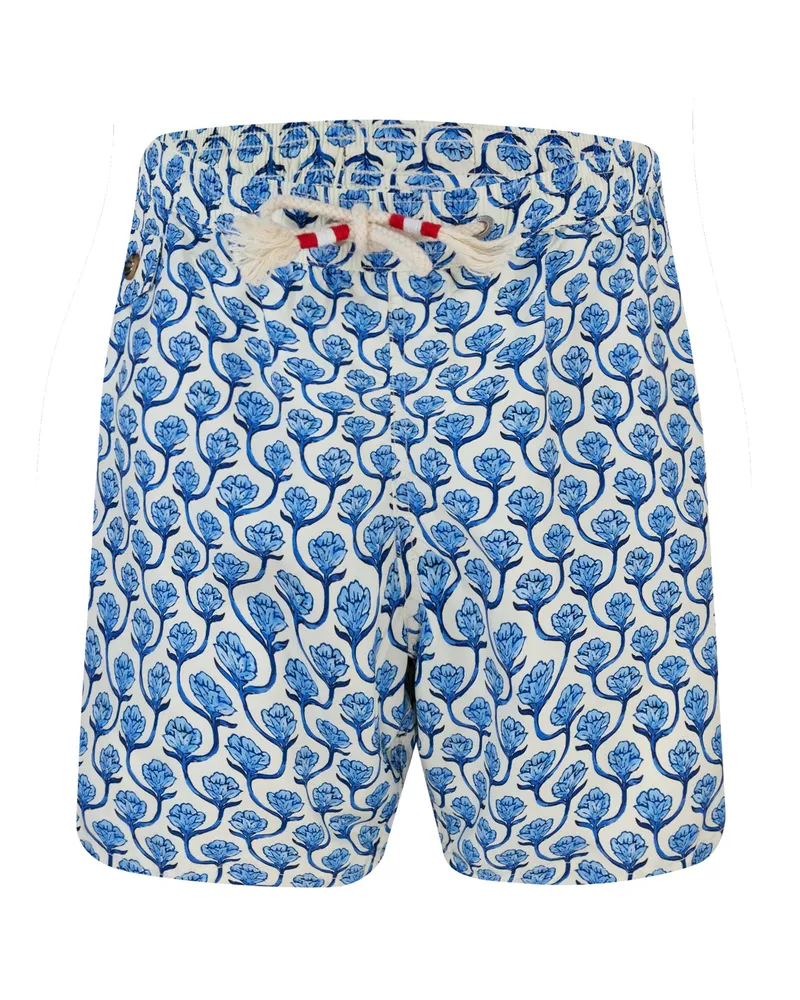 MC2 Saint Barth Kostüm Con Stampa Fleeale 70 's Blu Blue