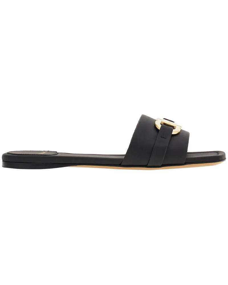 Ferragamo Slide Ornament Gancini Black