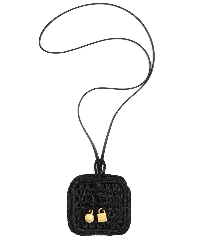 Jacquemus Häkeln Brieftasche Natural