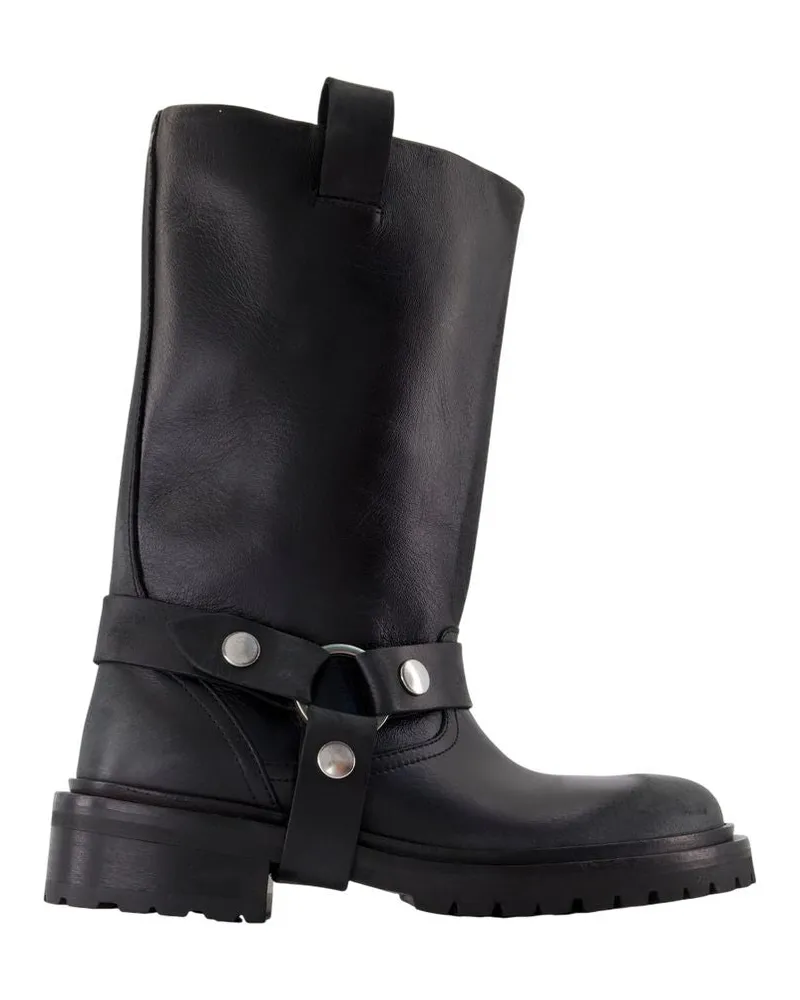 Golden Goose Kurt Boots  Deluxe Marke Leder schwarz Black