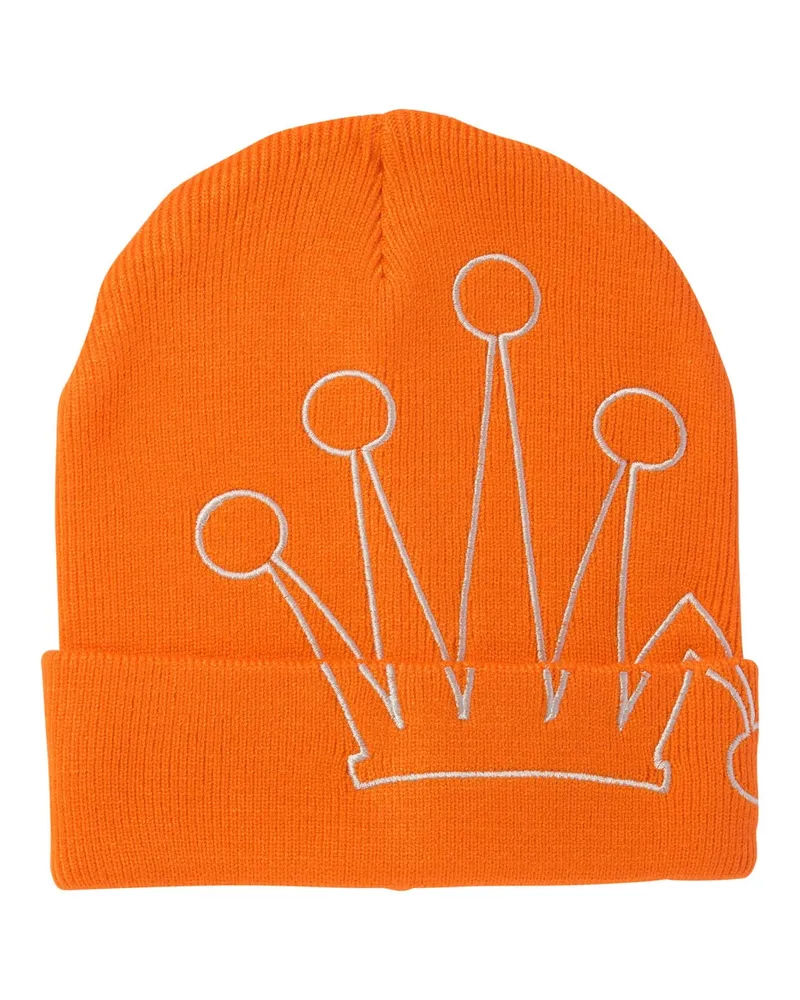 Stüssy Cuff Crown“ Mütze Orange