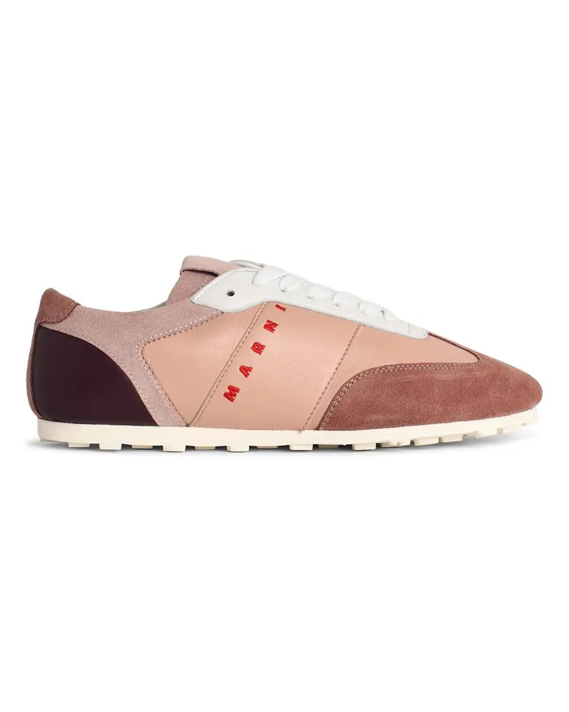 Marni Softy Soccer' Pink Lear Sneakers Pink