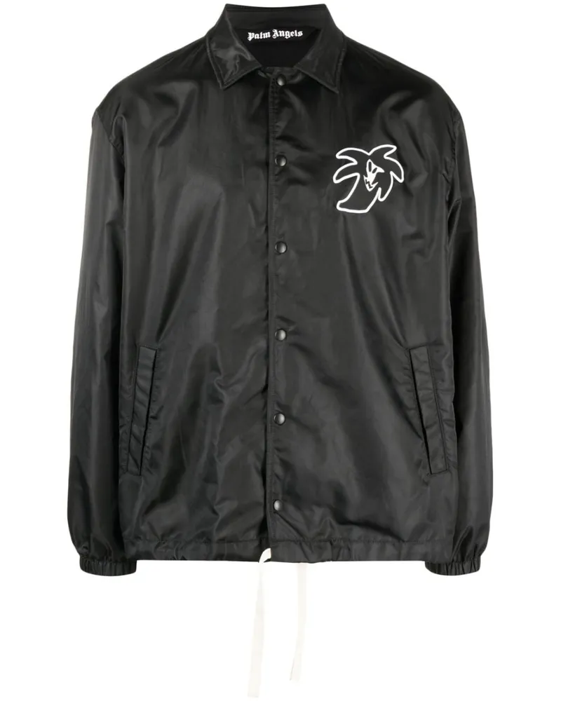 Palm Angels bedruckte Coachjacke Black