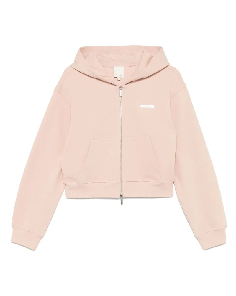 Emporio Armani Cotton Reißverschluss Hoodie Powder