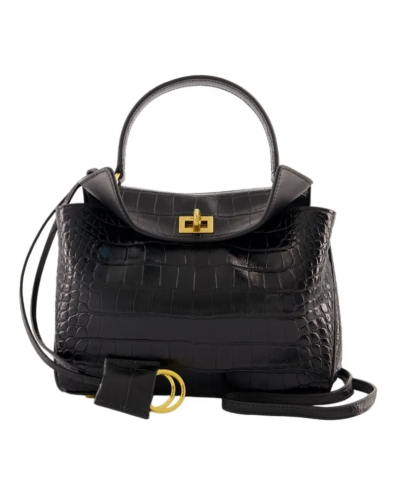 Balenciaga Rodeo Mini Bag  Leder schwarz Schwarz