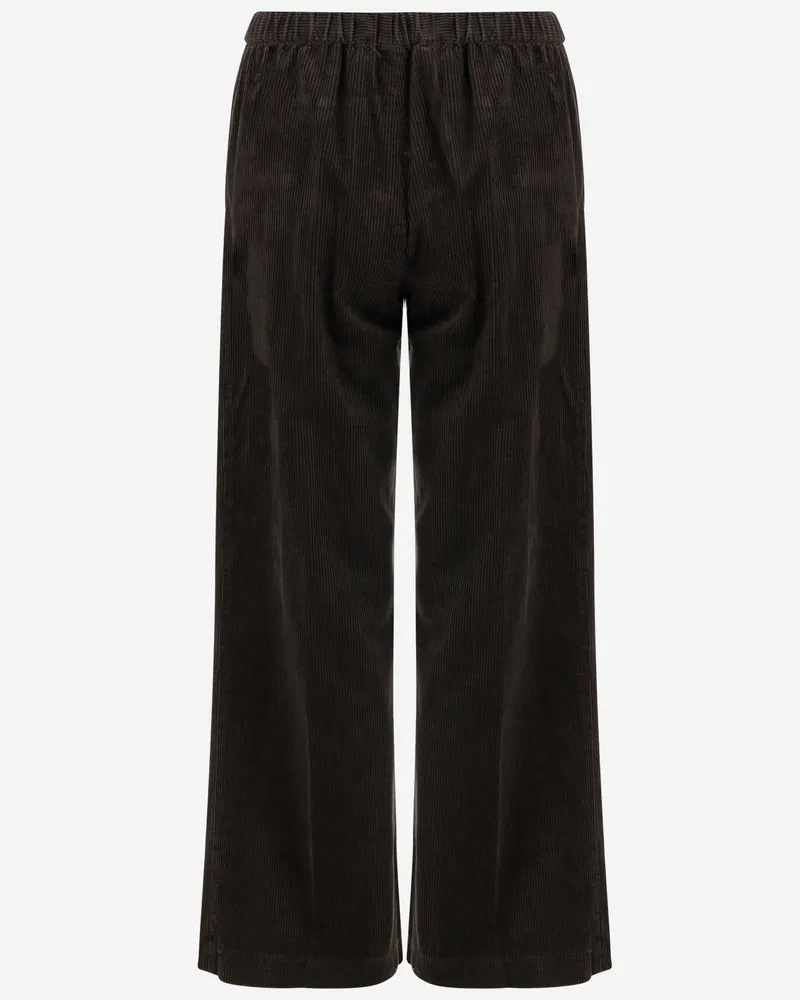 ASPESI Baumwoll -Samthose Marrone