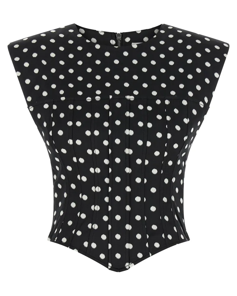 Ganni Top „Polka Dot Black