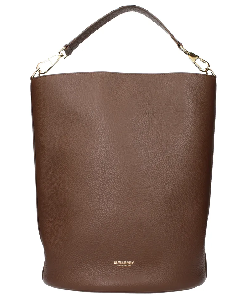 Burberry Damens Handtaschen Braunes Leder/Erde -