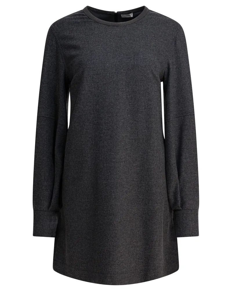 Brunello Cucinelli Kleid aus Wolle und Kaschmir Grey