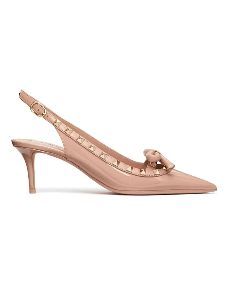 Valentino Garavani Valentino Garavani Leder Slingback Pumps Beige