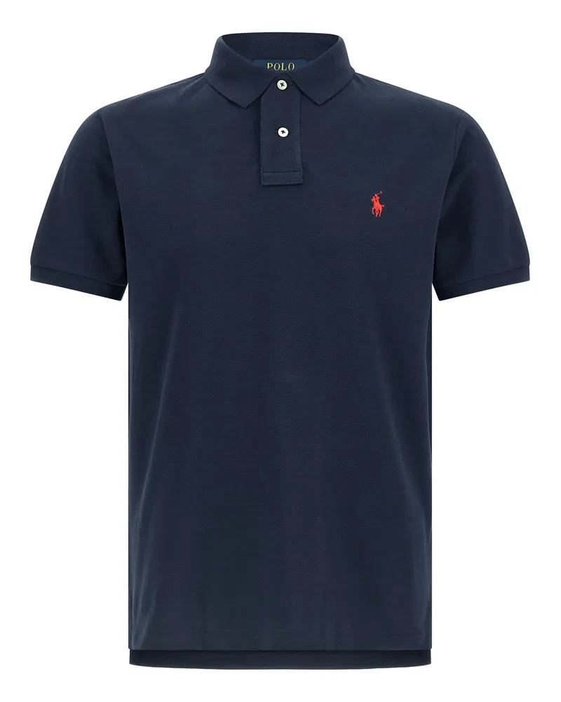 Ralph Lauren Poloshirt mit Logo-Stickerei Blue
