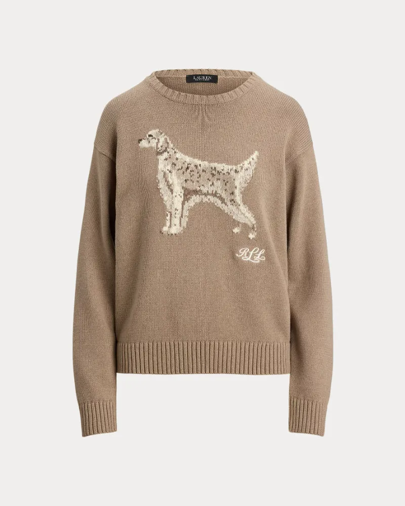 Ralph Lauren Riednee Langarmpullover Beige