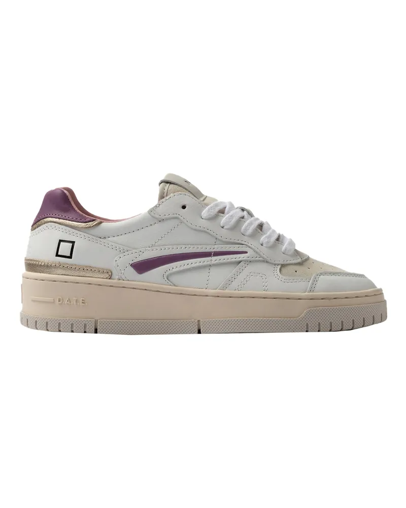 D.A.T.E. DATUM. Sneakers Torneo reines Kalb weiß/lila Toni