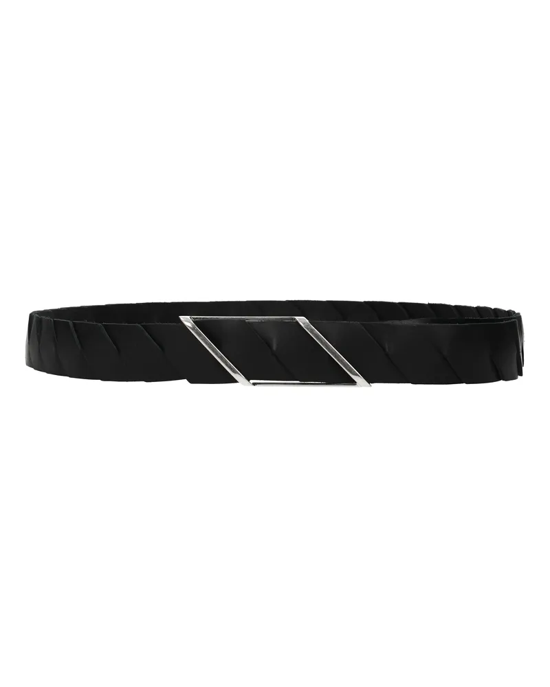 Bottega Veneta Herrens Gürtel aus schwarzem Leder -