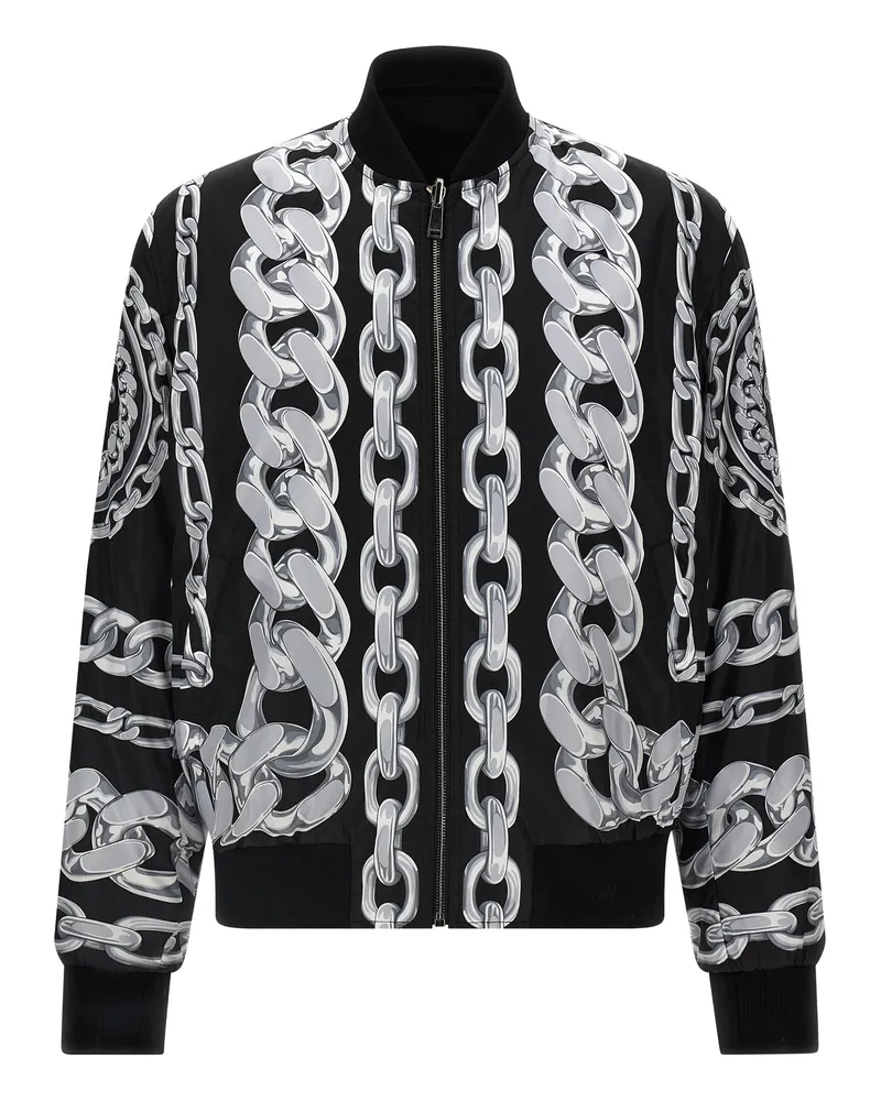 Versace Medusa Chains' reversible Bomberjacke Black
