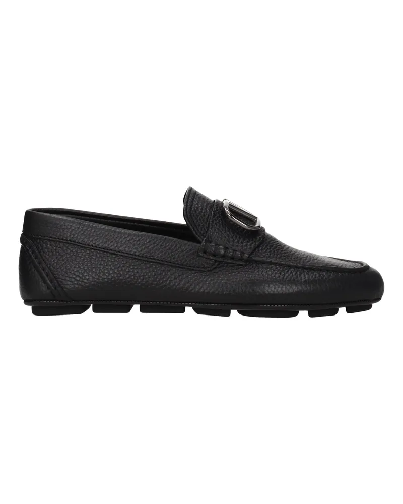 Valentino Garavani Mocassini Männer Leder schwarz -