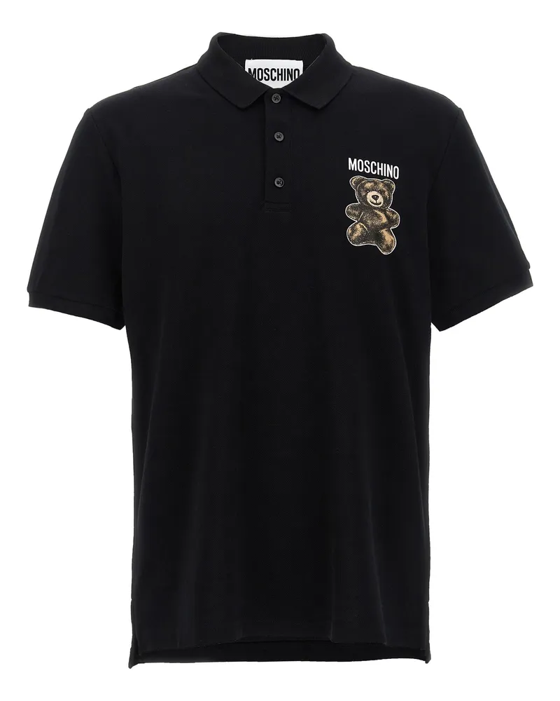 Moschino Teddy' Polo -Shirt Black