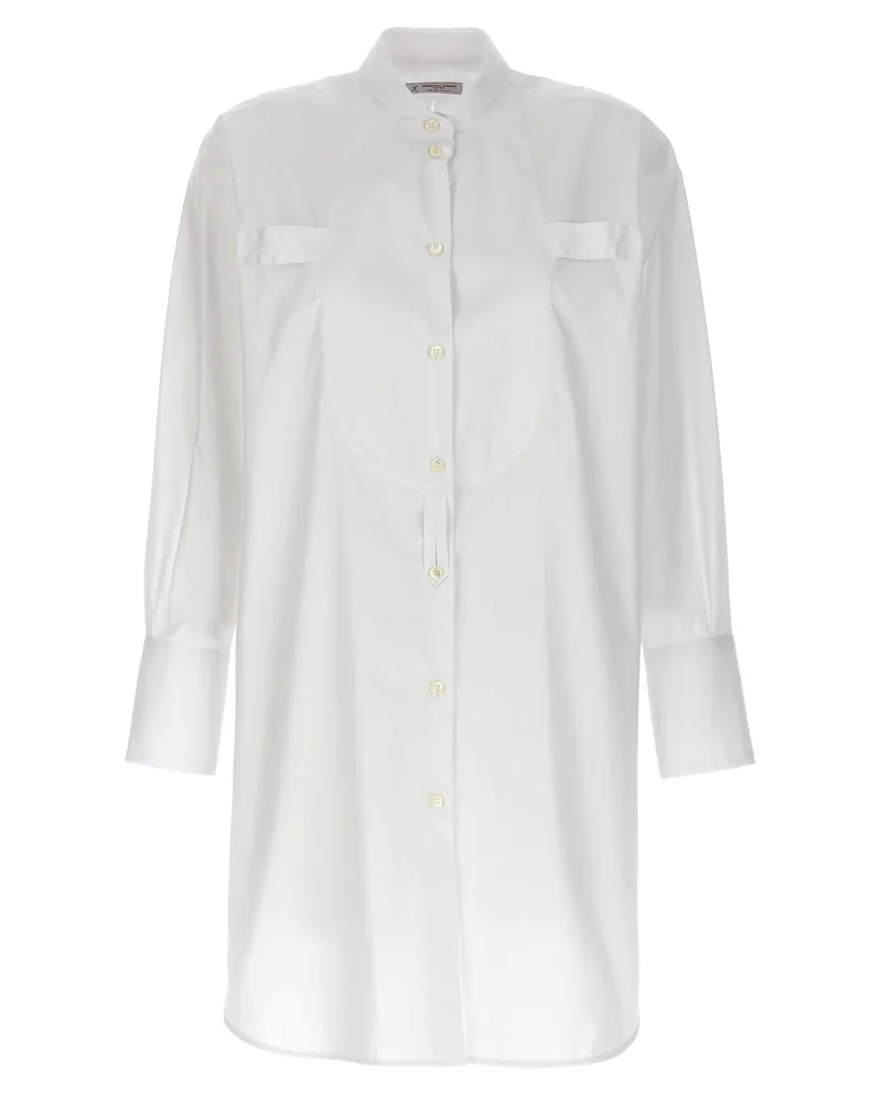Alberto Biani Long Plastron Smoking Hemd White