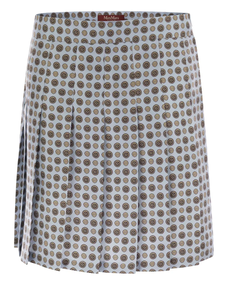 Max Mara Max Mara Studio Madison Falten -Seidenrock Light