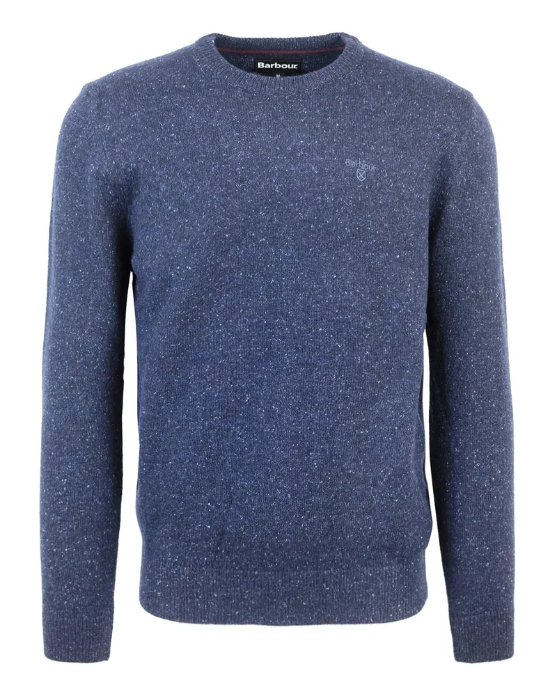 Barbour Maglione Blu Barbour Essential Tisbury Blue
