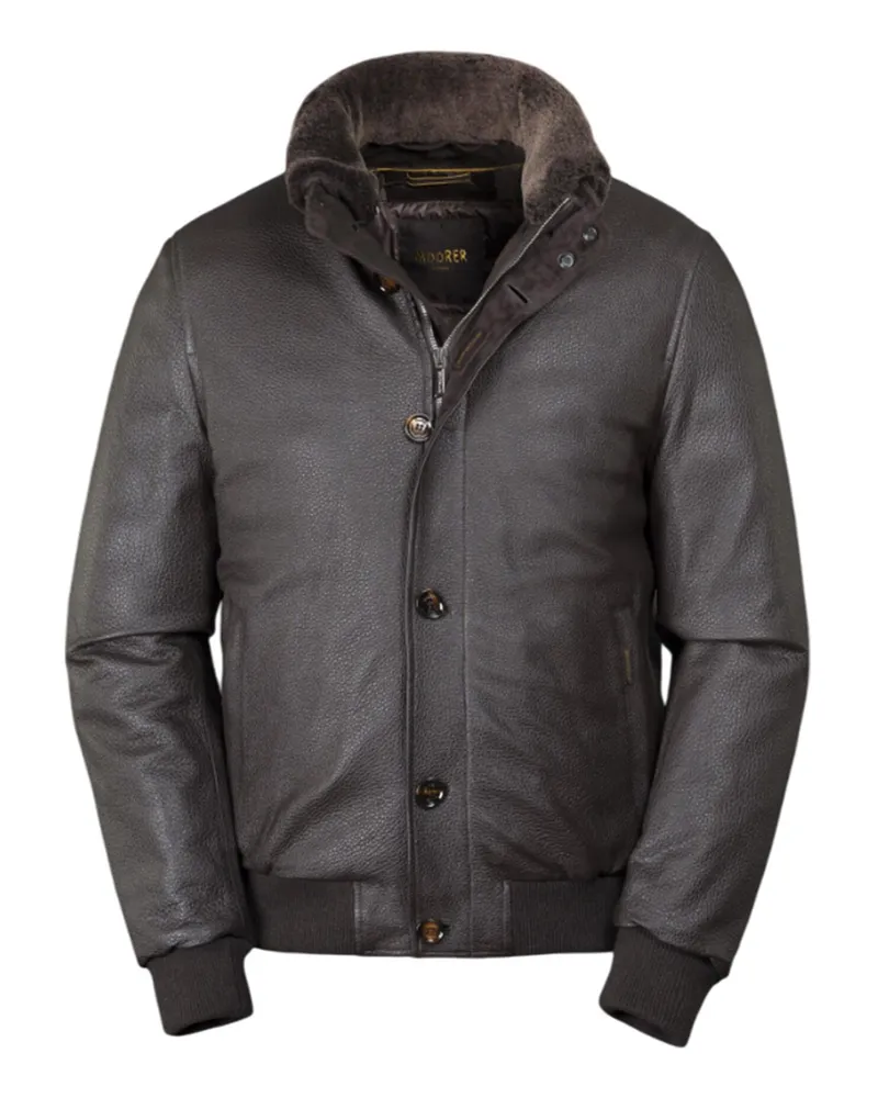 MOORER Mäntel Braun Brown
