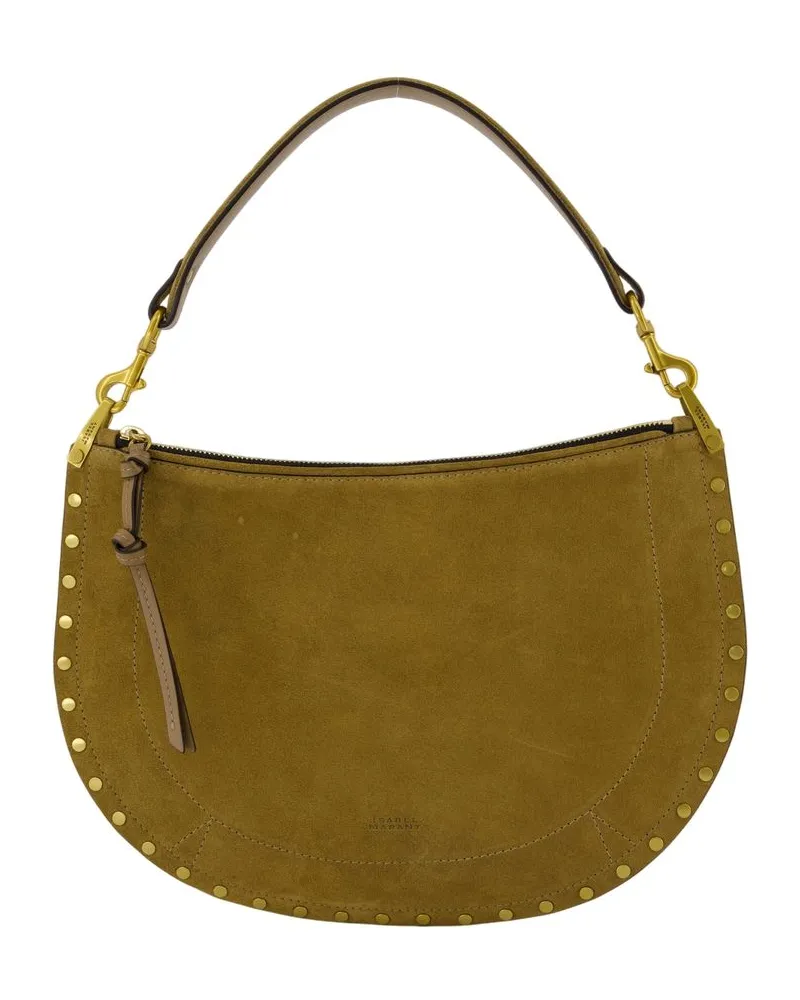 Isabel Marant Kanao Umhängetasche  Leder Khaki Grau