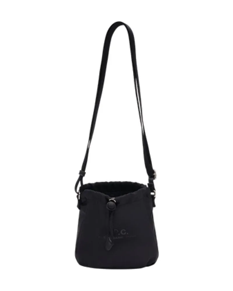 A.P.C. Backstage Umhängetasche  Nylonschwarz Schwarz