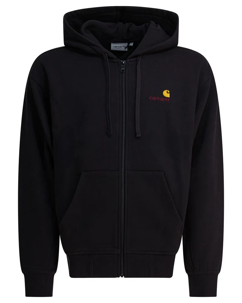 Carhartt WIP American Script“ Kapuzenpullover Black