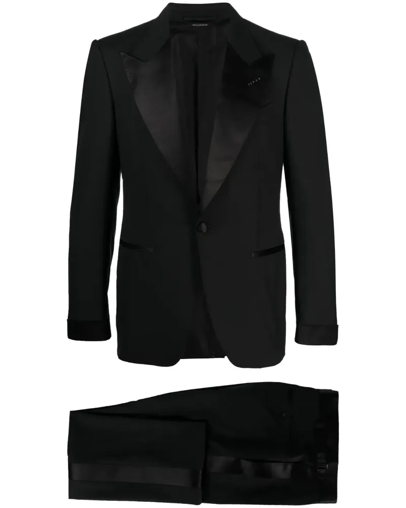 Tom Ford zweiteiliger Single Breasted Anzug Black.naa