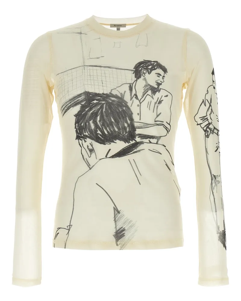 J.W.Anderson J.W.VERSONSON 'LANGELEVE VERPINNUNG' T -SHISTER White