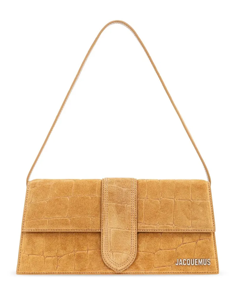 Jacquemus Le Bambino Long Leder Umhängetasche Camel