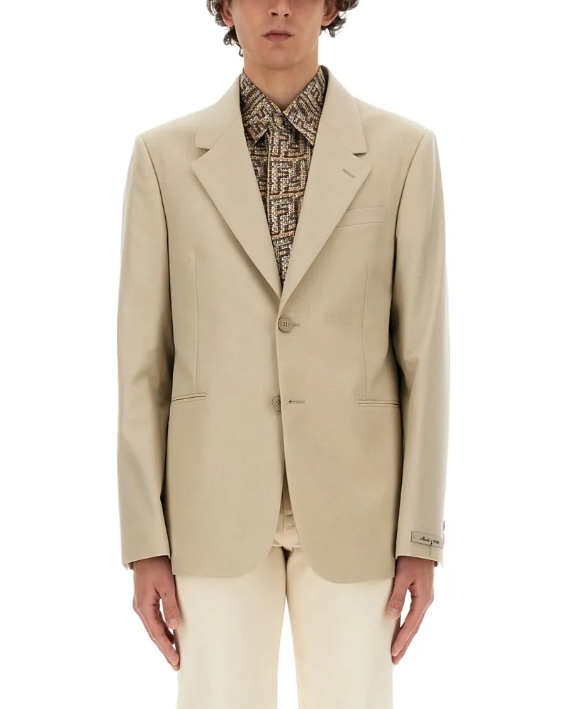 Fendi Wolljacke Beige