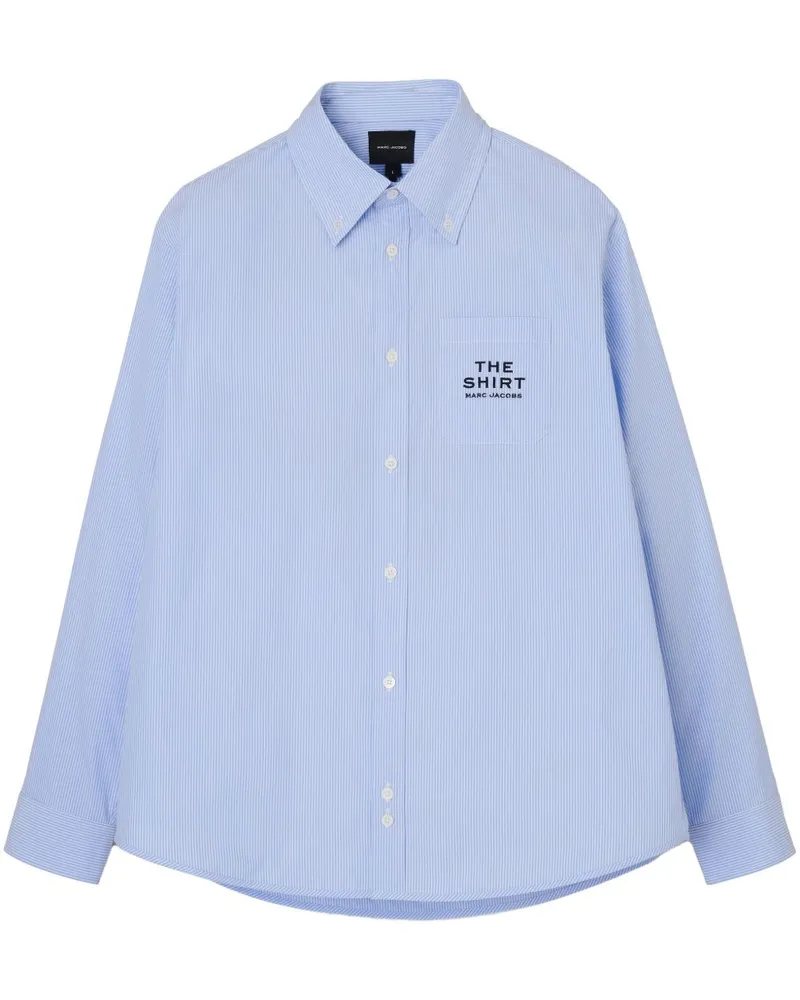 Marc Jacobs gestreiftes Baumwollhemd Clear