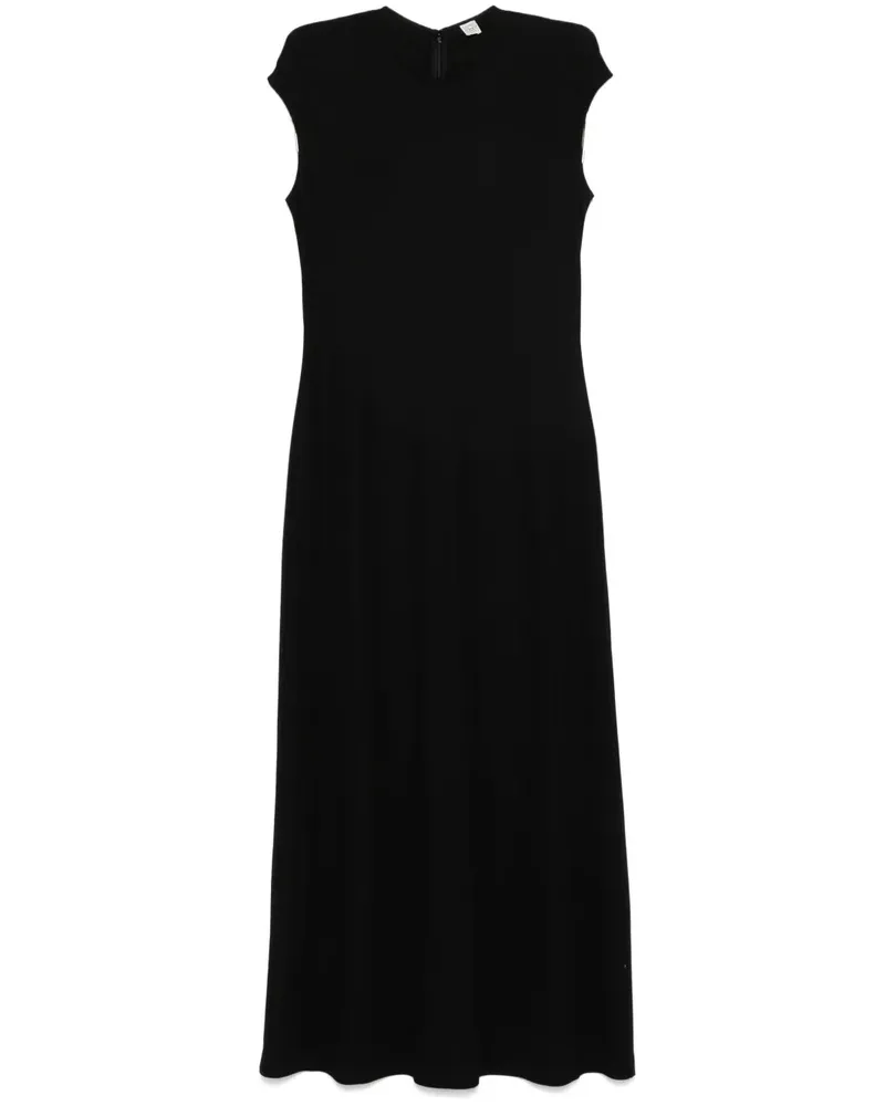 Totême Jersey Langes Kleid Black