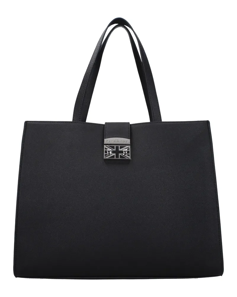 John Richmond Damens Umhängetaschen Polyurethan Schwarz -