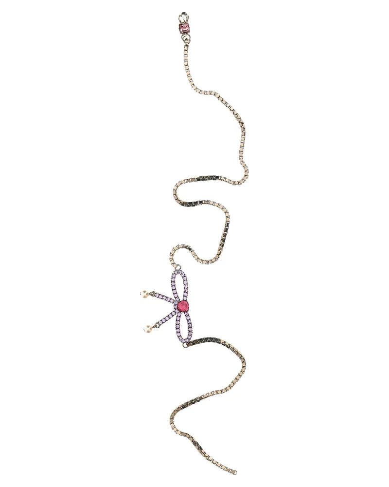 Dsquared2 Bogenkristall lange Ohrringe Multicolor