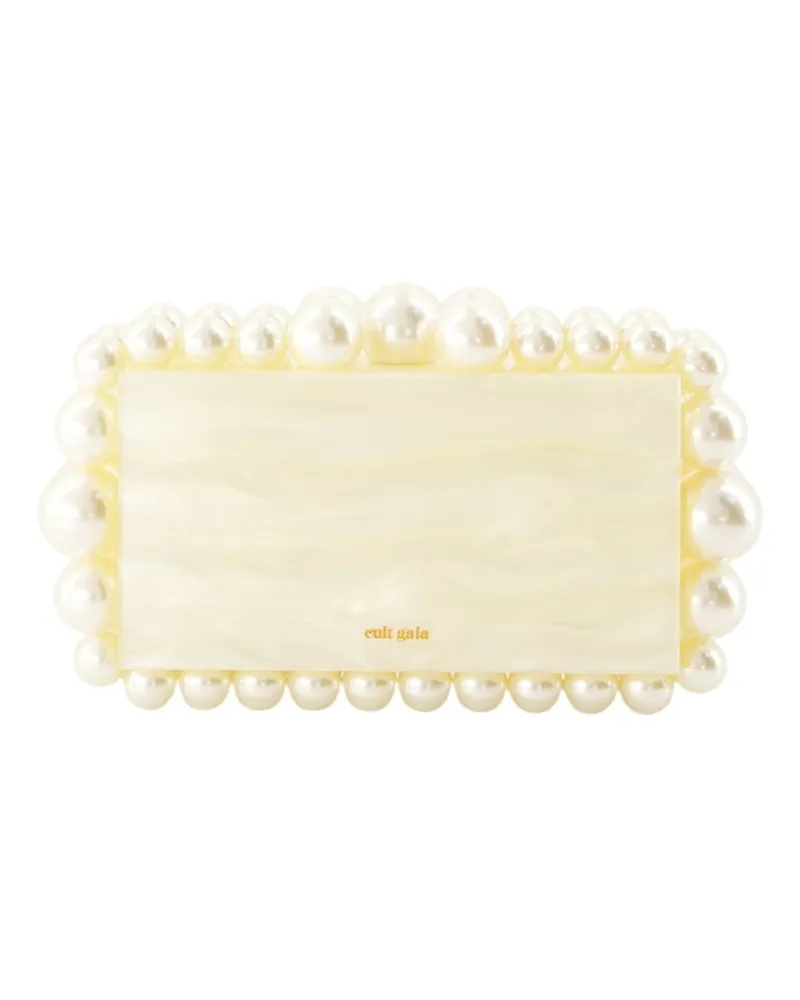 Cult Gaia EOS Clutch  Acryl Elfenbein Weiß