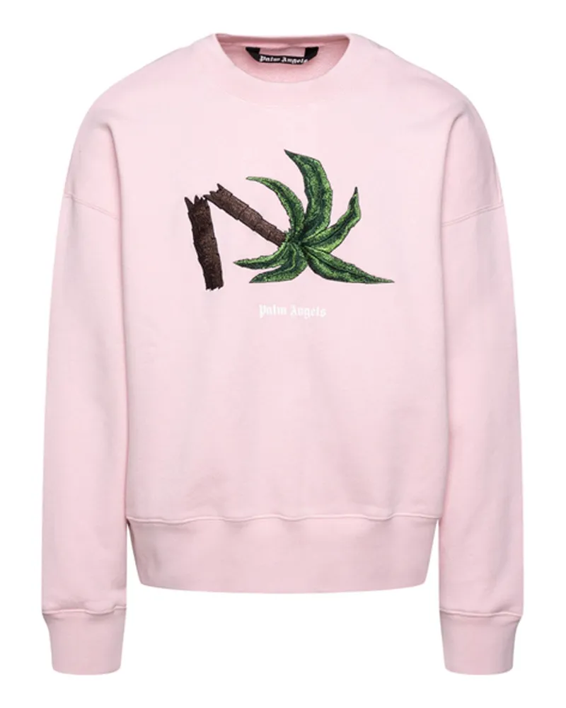 Palm Angels Logo Sweatshirt Rosa
